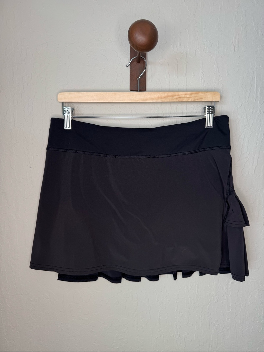 LULULEMON Black Pacesetter Skort Skirt Running Activewear Size 8 Tall - Picture 4 of 13